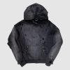 Gem-Fade Distressed Hoodie