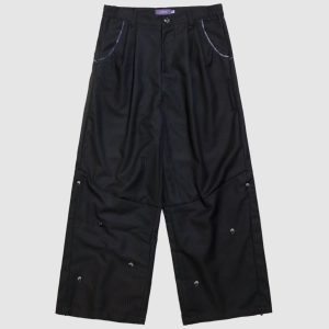 Striped Convertible Trousers